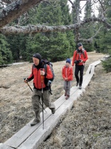 Poľana a vodopád Bystrého potoka.